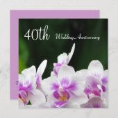 Invitation pour le 40e anniversaire de mariage Orc (Devant / Derrière)