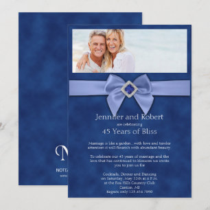 Invitation pour le 45e anniversaire de mariage - N