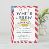 Invitation pour le 4 juillet Red White and Brew (Debout devant)