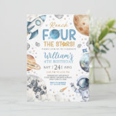 Invitation pour le 4e anniversaire dans l'espace, (Debout devant)