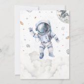 Invitation pour le 4e anniversaire dans l'espace, (Dos)