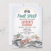 Invitation pour le 4e anniversaire d'un garçon ave (Devant)