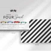 Invitation pour le 4e anniversaire Need Four Speed