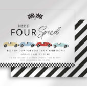 Invitation pour le 4e anniversaire Need Four Speed
