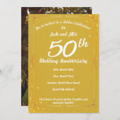 Invitation pour le 50e Anniversaire (Devant / Derrière)