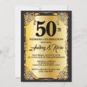 Invitation pour le 50e anniversaire (Devant)