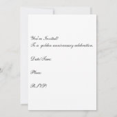 Invitation pour le 50e anniversaire (Dos)