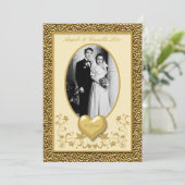 Invitation pour le 50e anniversaire avec Cœur en O (Debout devant)