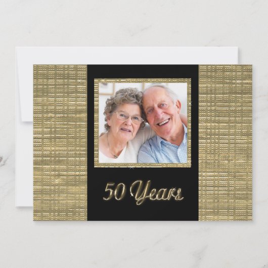 Invitation pour le 50e anniversaire avec encart ph (Devant)