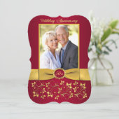 Invitation pour le 50e anniversaire avec ruban imp (Debout devant)