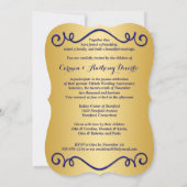 Invitation pour le 50e anniversaire avec ruban imp (Dos)