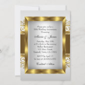 Invitation pour le 50e anniversaire de la photo to (Dos)