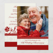 Invitation pour le 50e anniversaire de mariage à m (Devant / Derrière)