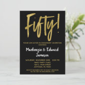 Invitation pour le 50e anniversaire de mariage Bla (Debout devant)