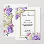 Invitation pour le 50e anniversaire de mariage Fle (Devant / Derrière)