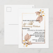 Invitation pour le 50e Anniversaire de Mariage, No (Devant / Derrière)