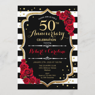 Invitation pour le 50e anniversaire de mariage Ray