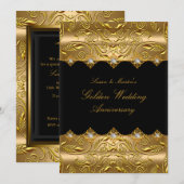 Invitation pour le 50e anniversaire de mariage tou (Devant / Derrière)