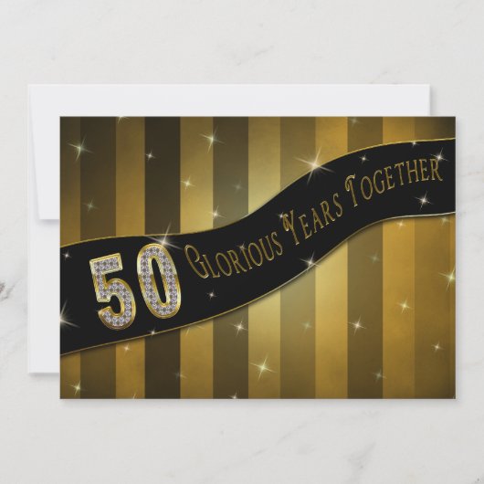 Invitation pour le 50e anniversaire - Des années g (Devant)
