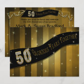 Invitation pour le 50e anniversaire - Des années g (Devant / Derrière)