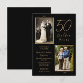 Invitation pour le 50e anniversaire doré (Devant / Derrière)