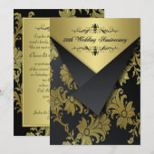 Invitation pour le 50e Anniversaire Fleurs Noires  (Devant / Derrière)