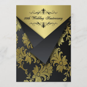 Invitation pour le 50e Anniversaire Fleurs Noires