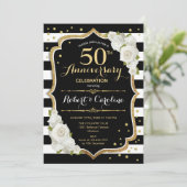 Invitation pour le 50e Anniversaire - Or Noir (Debout devant)