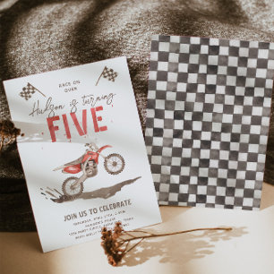 Invitation pour le 5e anniversaire trop rapide   B