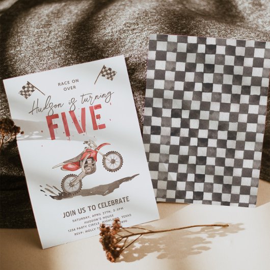 Invitation pour le 5e anniversaire trop rapide | B