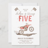 Invitation pour le 5e anniversaire trop rapide | B (Devant)