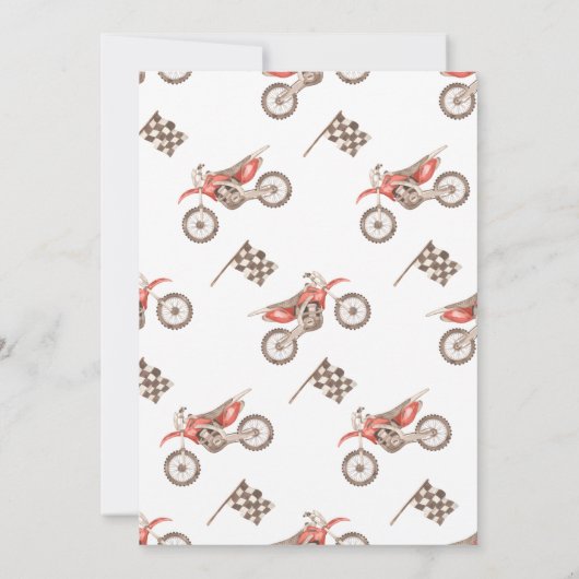 Invitation pour le 5e anniversaire trop rapide | B (Dos)