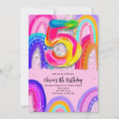 Invitation pour le 5ème anniversaire (Devant)