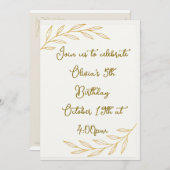 Invitation pour le 5ème anniversaire de Glod Flora (Devant / Derrière)