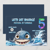 Invitation pour le 5ème anniversaire de Shark | De (Devant / Derrière)