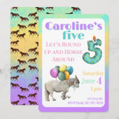 Invitation pour le 5ème anniversaire : Faisons une (Devant / Derrière)