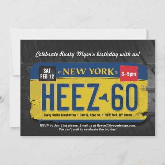 Invitation pour le 60e anniversaire de l'universit (Devant)