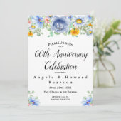 Invitation pour le 60e anniversaire de mariage ave (Debout devant)