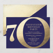 Invitation pour le 70e anniversaire d'entreprise (Devant / Derrière)