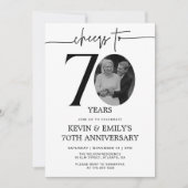 Invitation pour le 70e anniversaire Simple Photo (Devant)