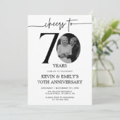Invitation pour le 70e anniversaire Simple Photo (Debout devant)