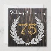 Invitation pour le 75e anniversaire de mariage Dia (Devant)
