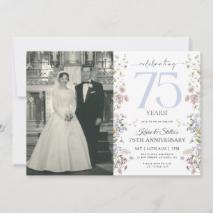Invitation pour le 75e anniversaire de Wildflowers