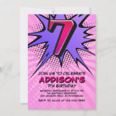Invitation pour le 7e anniversaire de Superhero Gi (Devant)