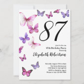 Invitation pour le 87e anniversaire de Butterfly e (Devant)