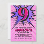 Invitation pour le 9e anniversaire de Superhero Gi (Devant)