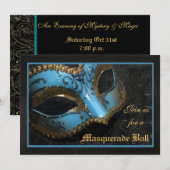 Invitation pour le Bal Masqué de Halloween au Thèm (Devant / Derrière)