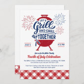Invitation pour le barbecue du Memorial Day Grill (Devant / Derrière)