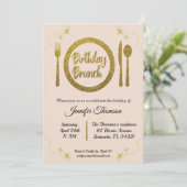 Invitation pour le brunch d'anniversaire (Debout devant)