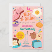 Invitation pour le brunch d'anniversaire. Lève-toi (Devant)